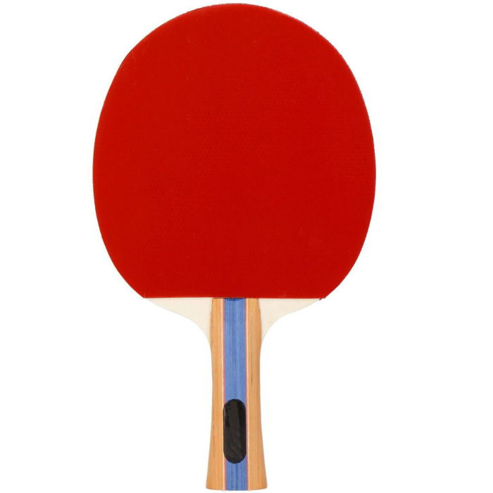 Set 2 palete de ping pong, cu 3 mingi, 25x15cm, negru cu rosu [5]