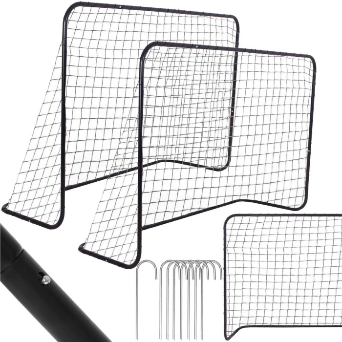 Set 2 porti de fotbal metalice, 122x183cm, profil 25mm, cu elemente de fixare [5]