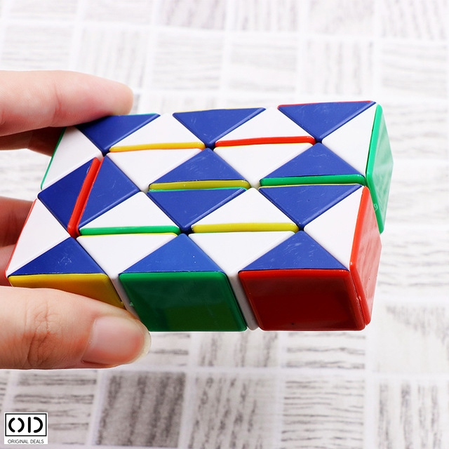 Set 2 Rigle Rubik, Jucarie Antistres care Dezvolta Inteligenta, 32cm, PVC Multicolor, Original Deals [8]