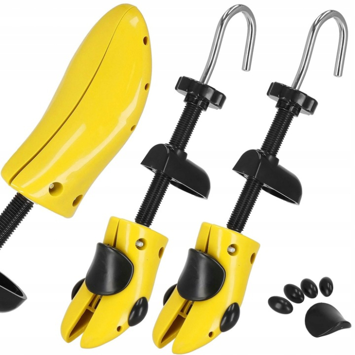 Set 2 sanuri pentru largit si alungit pantofi, din plastic, marime 36-38, galben [11]