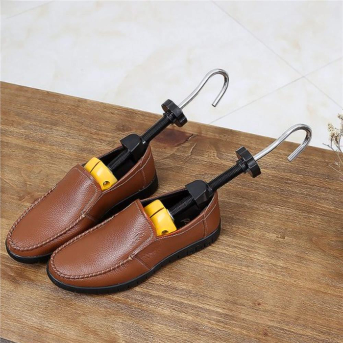 Set 2 sanuri pentru largit si alungit pantofi, din plastic, marime 42-44, galben [3]