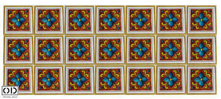 Set 21 Stickere Decorative pentru Gresie, Faianta sau Perete, Mandala Maro, 7.5 cm [4]