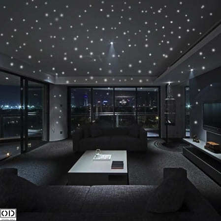 Set 384 Stelute Fosforescente Auto Adezive, 4 Dimensiuni cu Iluminare Indelungata, PVC, Premium, Original Deals® [6]