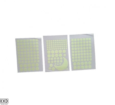 Set 384 Stelute Fosforescente Auto Adezive, 4 Dimensiuni cu Iluminare Indelungata, PVC, Premium, Original Deals® [9]