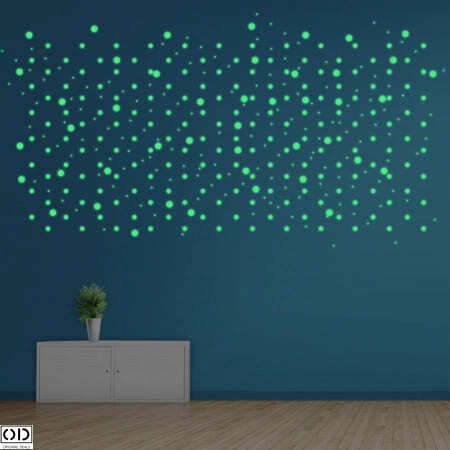 Set 384 Stelute Fosforescente Auto Adezive, 4 Dimensiuni cu Iluminare Indelungata, PVC, Premium, Original Deals® [2]