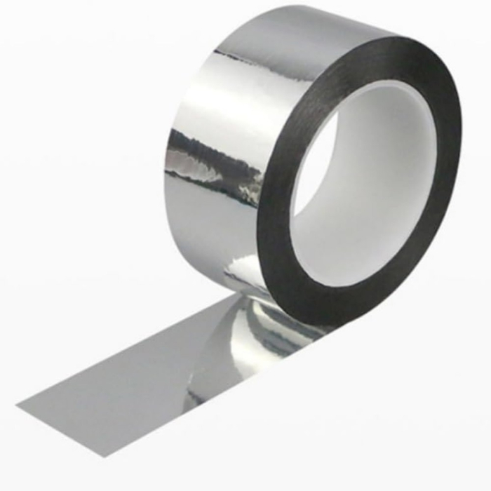 Set 24 Role Banda Adeziva de Aluminiu, Rezistenta UV, Aderenta, Izolare, Protectie, 50mmx50m, Argintiu [2]