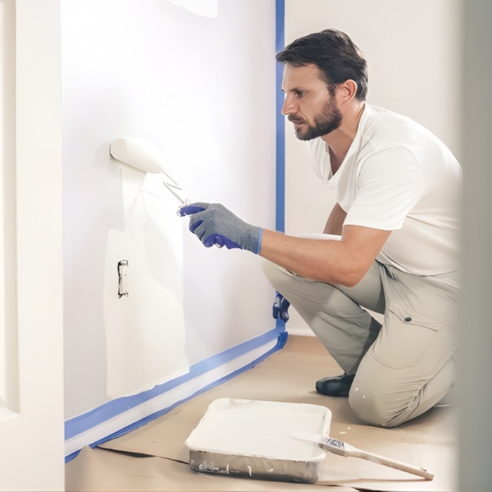 Set 24 Role Banda Adeziva de Mascare, Rezistenta UV, 48mmx50m, Rezistenta, Aderenta, Albastra [6]