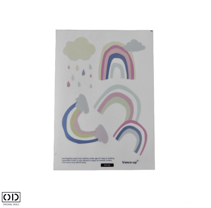 sticker camera copii sticker perete copii curcubeu decor colorat culori perete camera copii Sticker CUrcubeu Sticker Decorativ Sticker Copii Sticker Fosforescent Copii [3]
