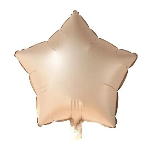 Set 25 de Baloane din Folie Metalizata si Latex, , Figurine 2 Stele, 4 Baloane Confetti, 13 Litere, 6 Latex, Model Happy Birthday, Tema Aniversare, 40 cm, Ambalaj Individual, Pai Inclus, Umflare cu Aer sau Heliu, Bej [4]