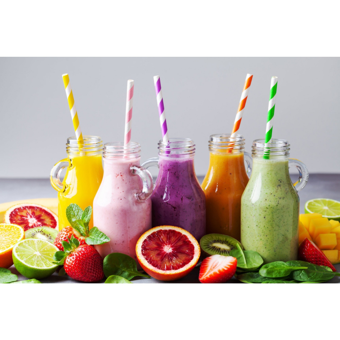 Set 25 Paie, , din Hartie, 20 cm, Model cu Dungi, Multicolor [2]