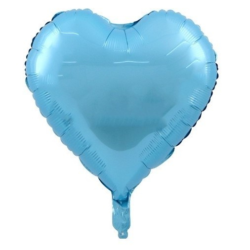 Set 3 Baloane din Folie Metalizata, , Figurine Picior 46x79 cm, Inima 45cm, Stea 45cm, Model It's a Boy, Tema Gender Reveal, Ambalaj Individual, Pai Inclus, Umflare cu Aer sau Heliu, Albastru [2]