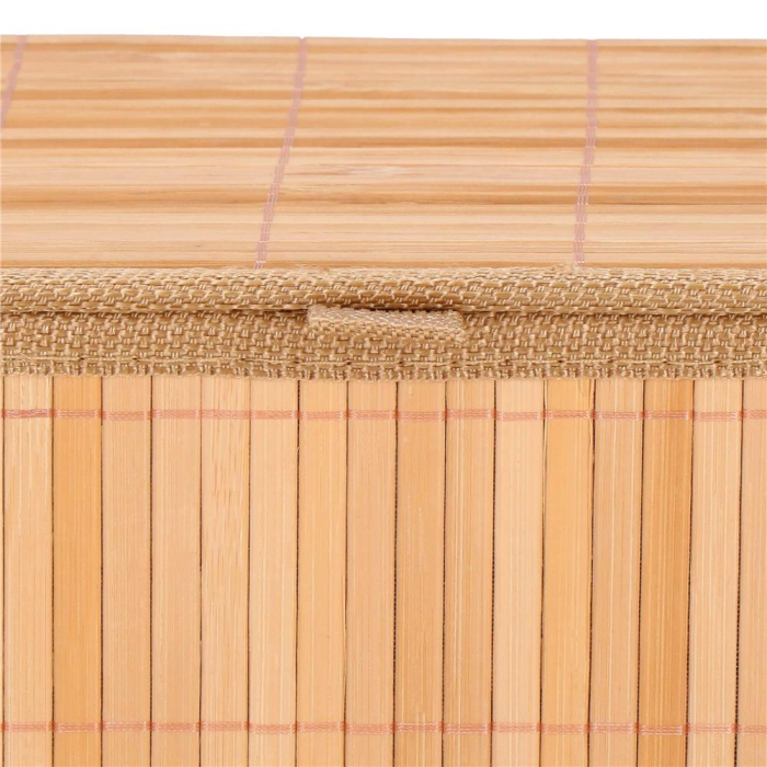 Set 3 cutii organizatoare din bambus, cu capac, diverse dimensiuni, maro [14]