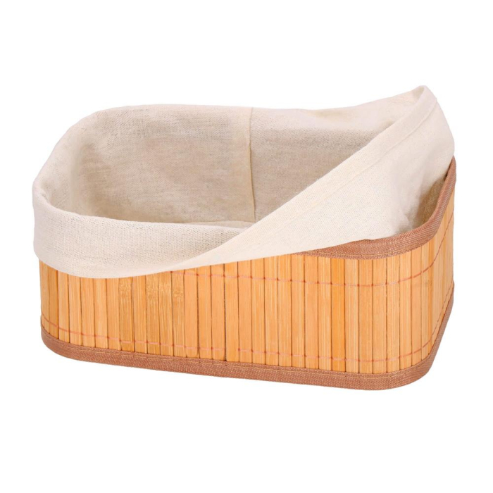 Set 3 cutii organizatoare din bambus, diverse dimensiuni, maro [16]