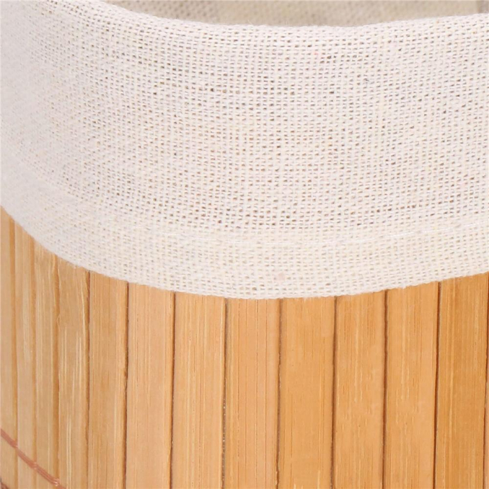 Set 3 cutii organizatoare din bambus, diverse dimensiuni, maro [13]