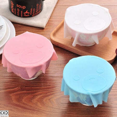 Set 3 Planse din Silicon Multifunctionale pentru Acoperit Boluri, Deschis Borcane si Suport Pahare, Universale, Albastru, Original Deals [5]