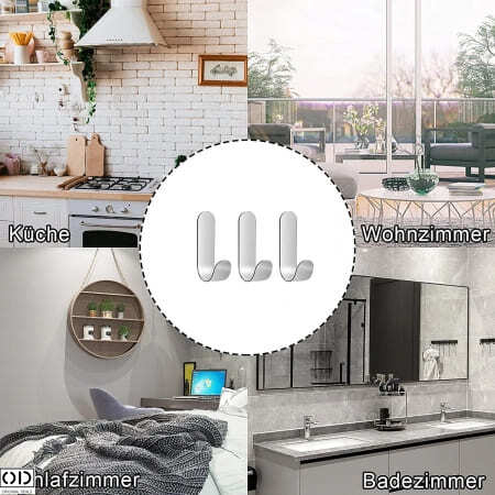 Set 3 Suport Adeziv pentru Agatat Obiecte pe Perete [13]