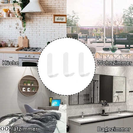 Set 3 Suport Adeziv pentru Agatat Obiecte pe Perete [9]