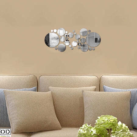 Set 31 Oglinzi Acrilice din PVC, Autoadezive pentru Decorarea Peretilor, Sfere [2]
