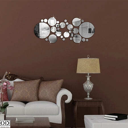 Set 31 Oglinzi Acrilice din PVC, Autoadezive pentru Decorarea Peretilor, Sfere [8]