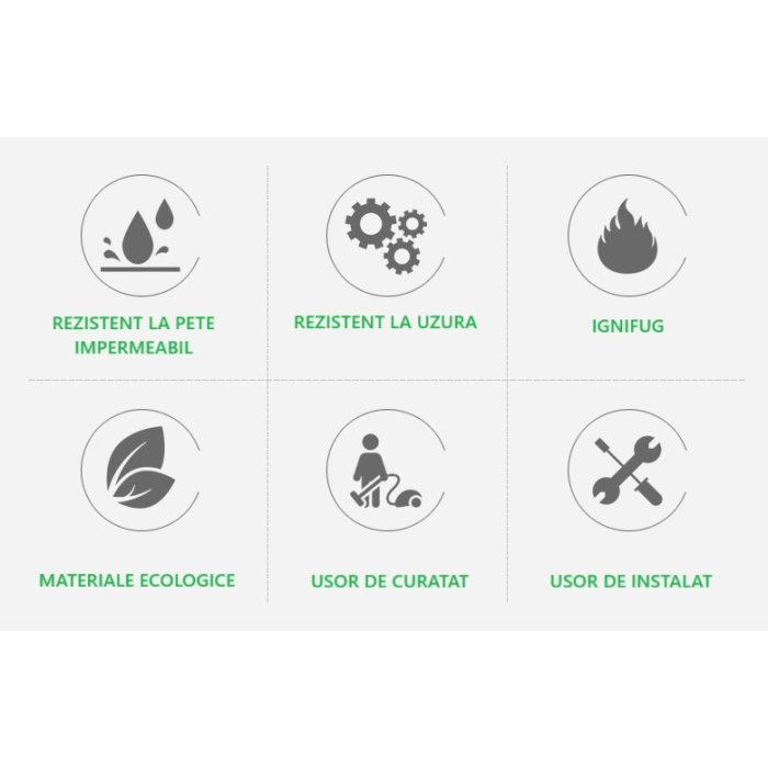 Set 36 Placi Autoadezive pentru Pardoseala, , din PVC, Impermeabil, Ignifug, Usor de Curatat, Dimensiune Placa 91.44 x 15.24 cm, Grosime 1.5 mm, Acoperire 5 m2, Model 2, Natur [4]