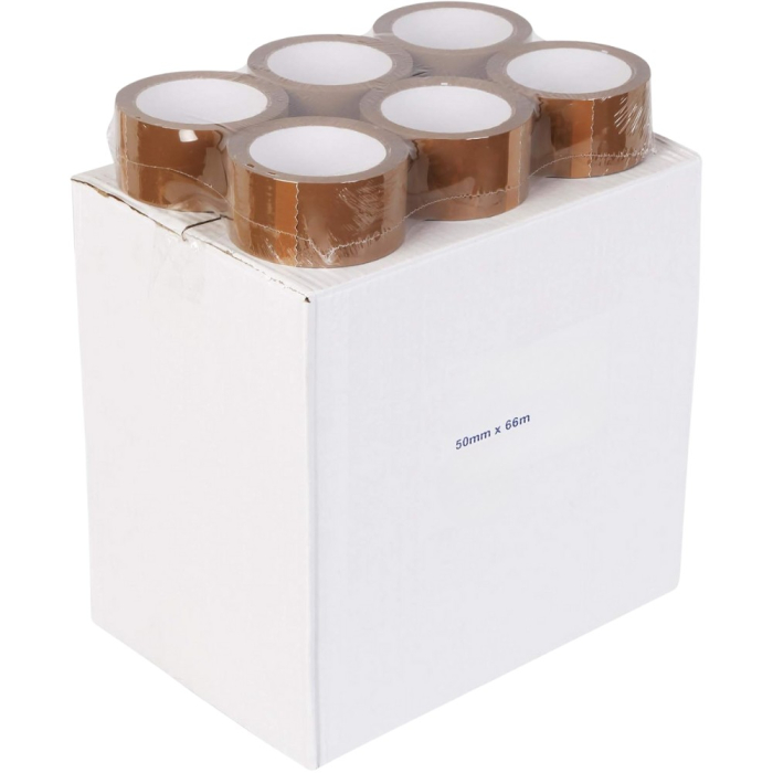 Set 36 Role Banda Adeziva, Low Noise, 5cm x 66 m, Ambalare Colete/Pachete, Maro [7]