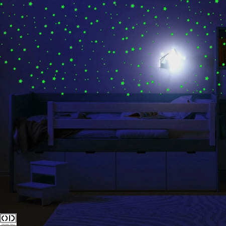 Set 384 Stelute Fosforescente Auto Adezive, 4 Dimensiuni cu Iluminare Indelungata, PVC, Premium, Original Deals® [5]