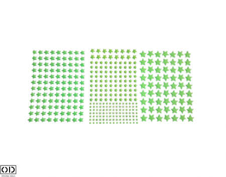 Set 384 Stelute Fosforescente Auto Adezive, 4 Dimensiuni cu Iluminare Indelungata, PVC, Premium, Original Deals® [9]
