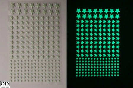 Set 384 Stelute Fosforescente Auto Adezive, 4 Dimensiuni cu Iluminare Indelungata, PVC, Premium, Original Deals® [7]