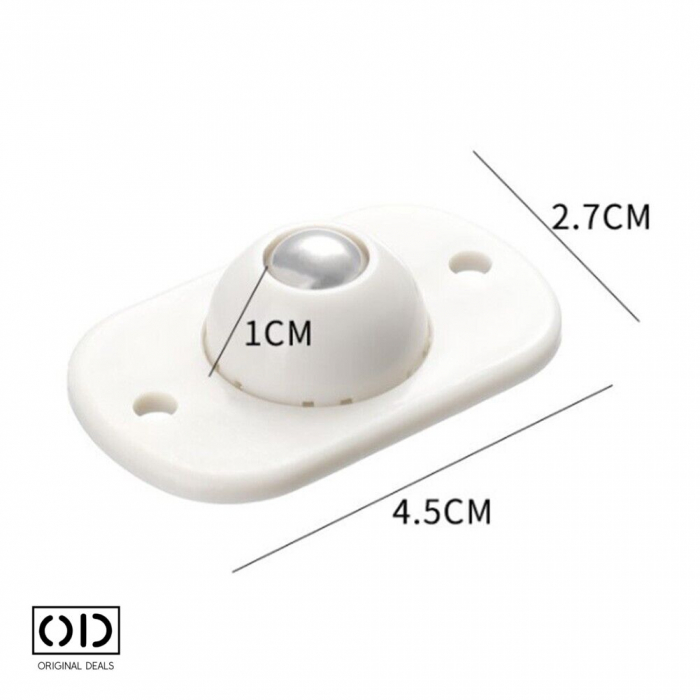 Roti din plastic cu bila metalica pentru cutii depozitare Roti adezive pentru cutii depozitare si cos gunoi roti pentru carucioare marfa roti din silicon pentru carucior roti metalice pentru cutii [18]