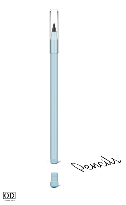 Set 4 Creioane Eterne 15 cm PVC Roz / Albastru – ORIGINAL DEALS [4]