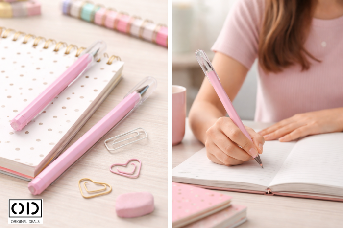 Set 4 Creioane Eterne 15 cm PVC Roz / Albastru – ORIGINAL DEALS [3]