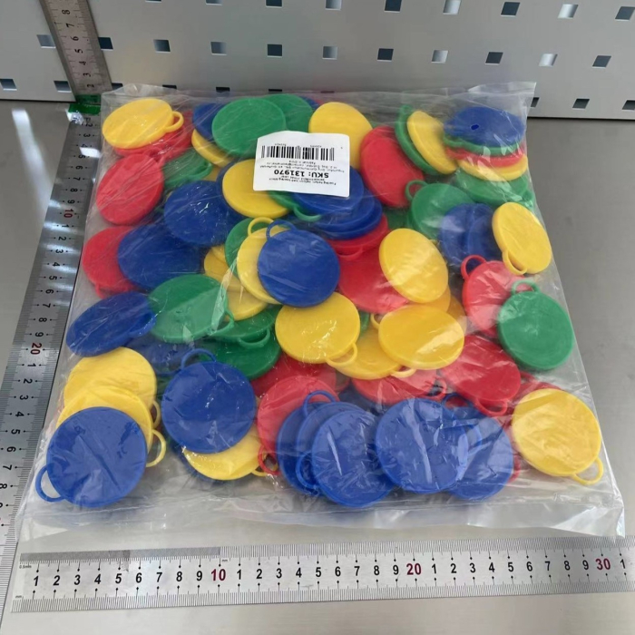 Set 4 Greutati pentru Baloanele cu Heliu, , 32 grame, 8 grame Fiecare, Plastic, Forma Smiley Face, Multicolor [2]