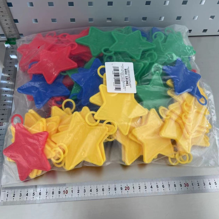 Set 4 Greutati pentru Baloanele cu Heliu, , 60 grame, 15 grame fiecare, Plastic, Forma Stelute, Multicolor [2]