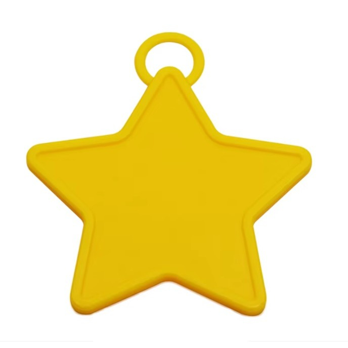 Set 4 Greutati pentru Baloanele cu Heliu, , 60 grame, 15 grame fiecare, Plastic, Forma Stelute, Multicolor [4]