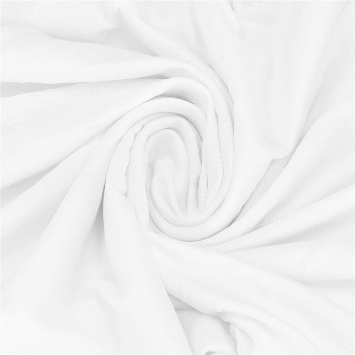 Husa pentru scaune de evenimente, marime universala, poliester si spandex, alb [5]