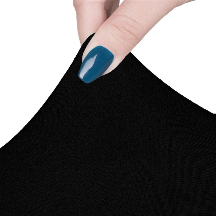 Set 4 huse pentru scaune de evenimente, marime universala, poliester si spandex, negru [9]