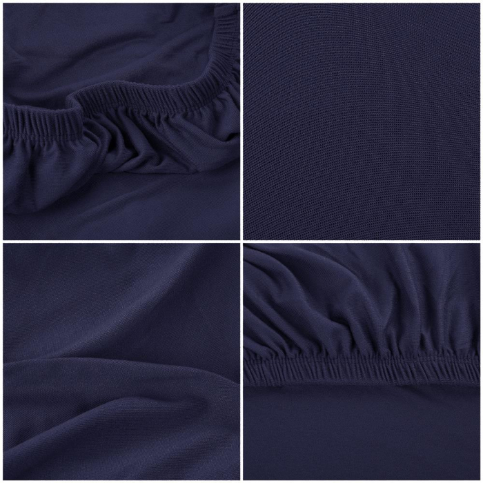 Husa universala pentru scaun, marime universala, poliester si spandex, 45 x 60 cm, bleumarin [6]