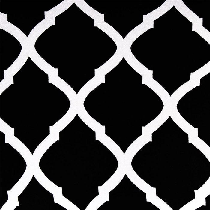 Set 4 huse universale pentru scaun, marime universala, poliester si spandex, 45 x 60 cm, negru alb [5]