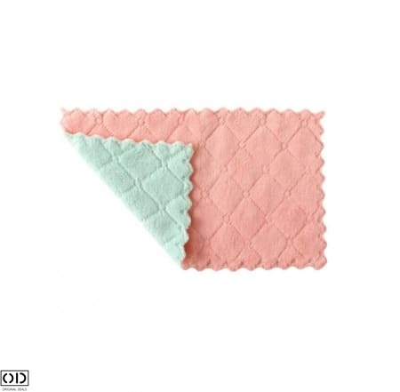 Set 4 Lavete din Microfibra, Multifunctionale pentru Vase si Sters Praful pe Mobila, 26 x 16 cm, Multicolor [3]