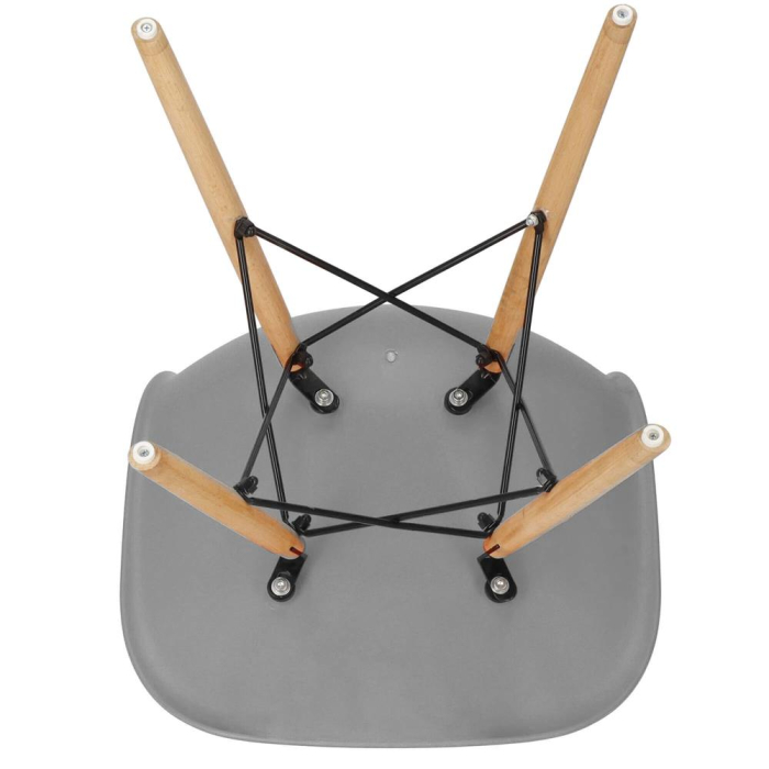 Scaun dining Scandinav pentru bucatarie, 38x42x82cm, gri inchis [8]