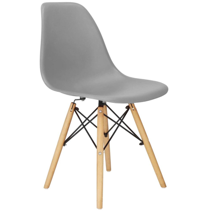 Scaun dining Scandinav pentru bucatarie, 38x42x82cm, gri inchis [5]