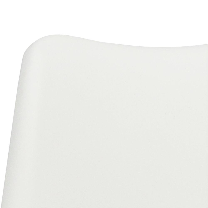 Set 4 scaune dining Verdhe pentru bucatarie cu perna tapitata cu piele ecologica, 44x82cm, alb [10]