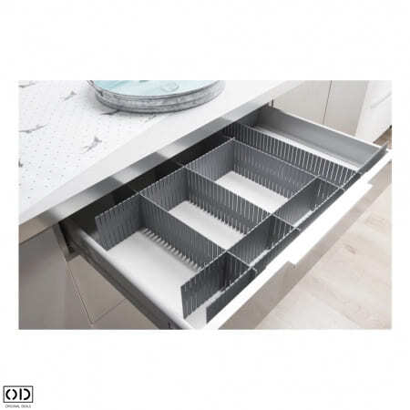 Set 4 Separatoare pentru Organizare Sertare, Ajustabile Manual, PVC, Alb, 40 x 10 cm, Premium, Original Deals® [2]