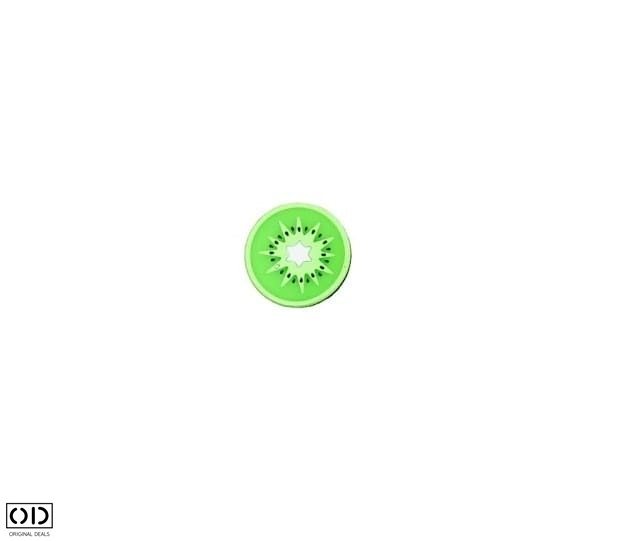 Set 4 Suporti din Silicon pentru Pahare, Cani sau Cesti, in Forma de Lamaie, Kiwi, Fructul Dragonului si Pepene, 9cm [6]