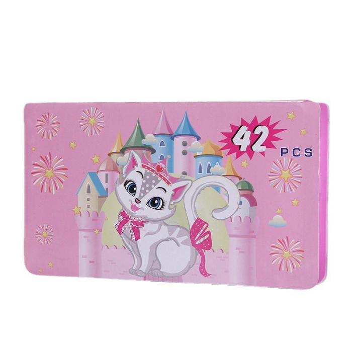 Set 42 Piese de Pictura si Desen, , Tip Penar, Model Pisicuta, 24.3 x 13 x 3 cm, Roz [5]