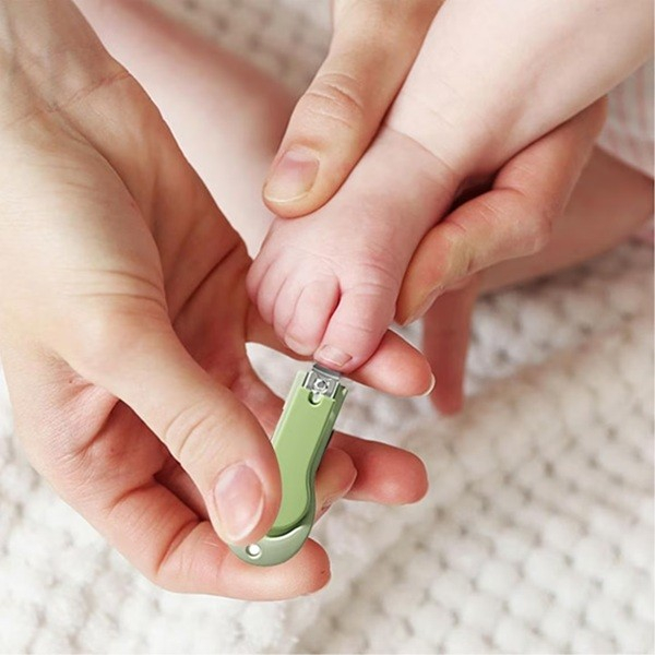 Set 4in1 de Ingrijire Unghii pentru Bebelusi, , Cutie de Depozitare Tip Cerb, 0-6 Ani, 11 x 6 x 11 cm, Verde [6]