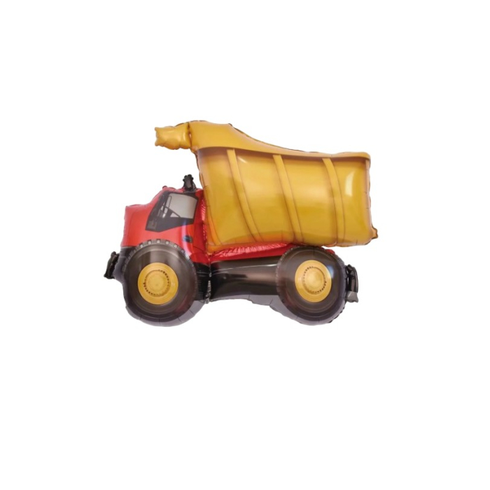 Set 5 Baloane Folie Metalizata, , Figurine Masini, 30 cm, Ambalaj Individual, Pai inclus, Umflare cu Aer sau Heliu, Multicolor [5]