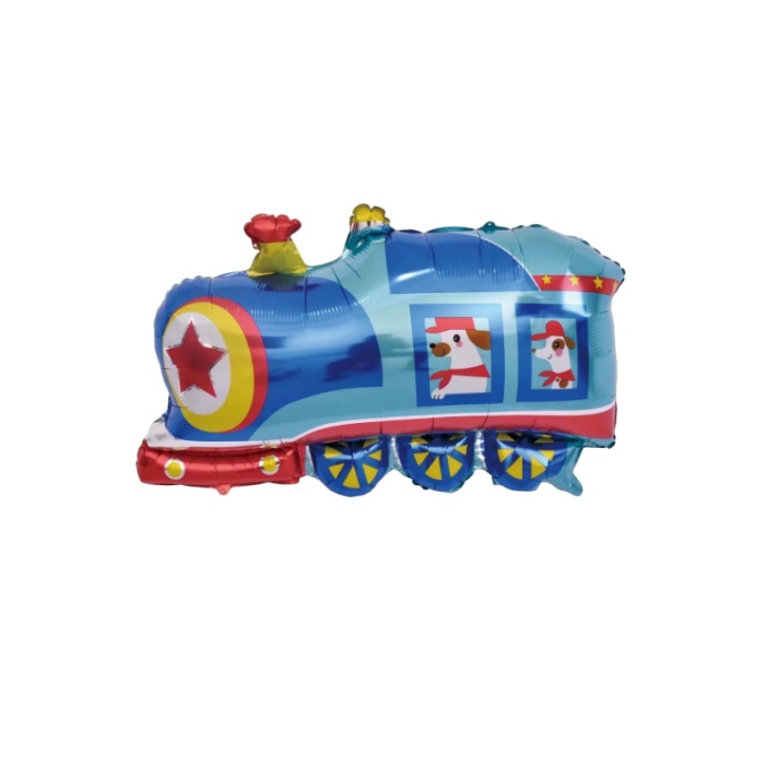 Set 5 Baloane Folie Metalizata, , Figurine Masini, 30 cm, Ambalaj Individual, Pai inclus, Umflare cu Aer sau Heliu, Multicolor [2]