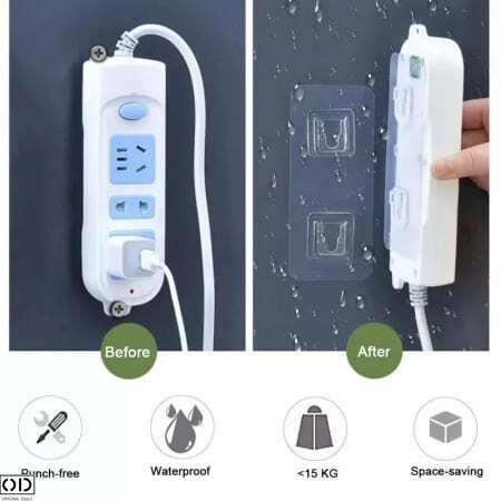 Set 5 Dispozitive Adezive pentru Agatat si Suspendat Obiecte, 5.7 cm [7]