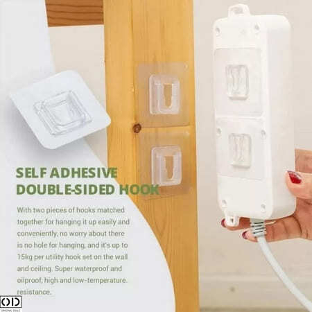 Set 5 Dispozitive Adezive pentru Agatat si Suspendat Obiecte, 5.7 cm [13]